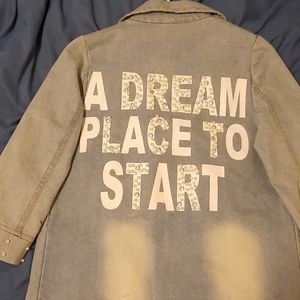 Brian long Jean jacket. Perals and jems.